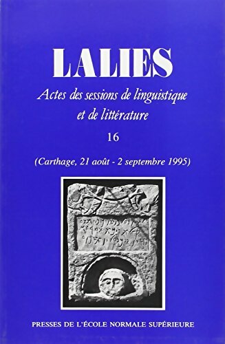 Livrenpoche : Lalies n°16/1996 - Collectif - Livre