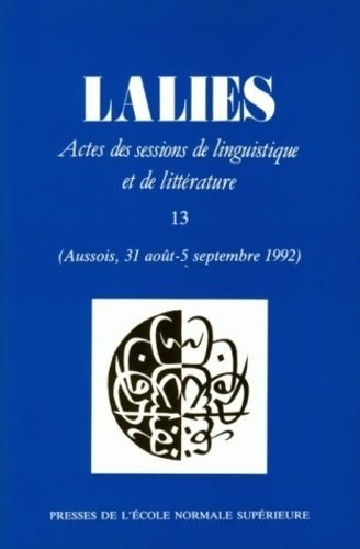 Livrenpoche : Lalies n°13 - 1994 - Collectif - Livre
