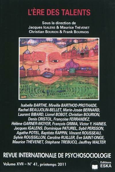 Livrenpoche : Revue internationale de psychosociologie Volume XVII n°41 : L'ère des talents - Collectif - Livre