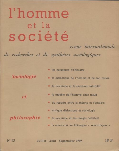 Livrenpoche : L'homme et la société n°13 - Collectif - Livre