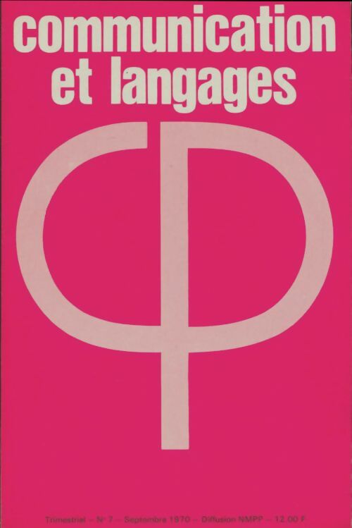 Livrenpoche : Communication et langages n°7 - Collectif - Livre