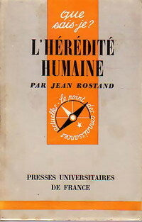 Livrenpoche : L'hérédité humaine - Jean Rostand - Livre
