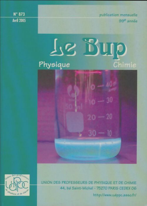 Livrenpoche : Bulletin de l'union des physiciens n°873 - Collectif - Livre