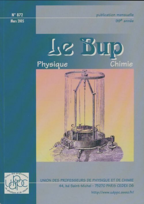 Livrenpoche : Bulletin de l'union des physiciens n°872 - Collectif - Livre