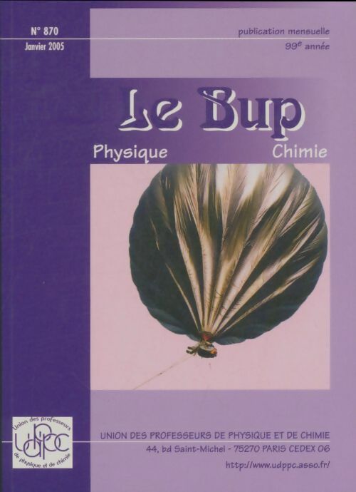 Livrenpoche : Bulletin de l'union des physiciens n°870 - Collectif - Livre
