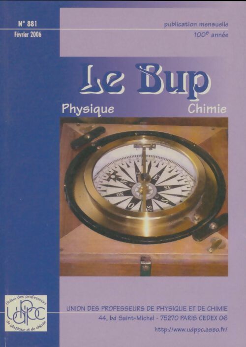 Livrenpoche : Bulletin de l'union des physiciens n°881 - Collectif - Livre