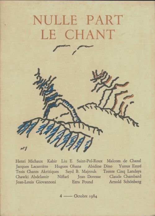 Livrenpoche : Nulle part le chant n°4 - Collectif - Livre