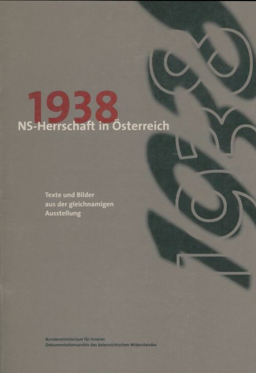 Livrenpoche : 1938 Ns-herrschaft in österreich - Collectif - Livre