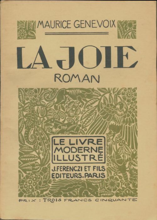 Livrenpoche : La joie - Maurice Genevoix - Livre
