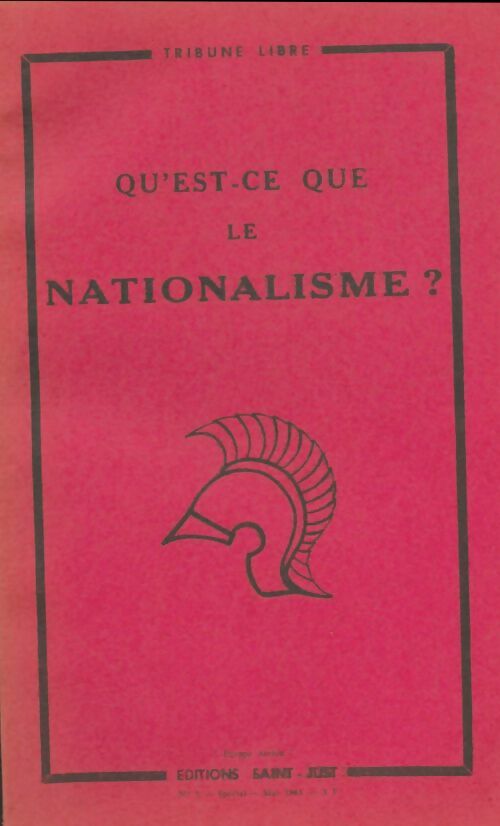 Livrenpoche : Qu'est-ce que le nationalisme? - Collectif - Livre