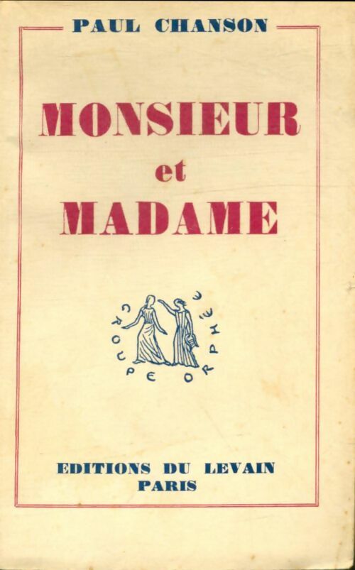 Livrenpoche : Monsieur et madame - Paul Chanson - Livre