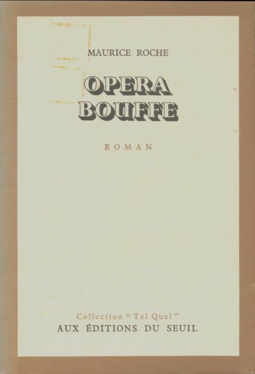 Livrenpoche : Opéra Bouffe - Maurice Roche - Livre