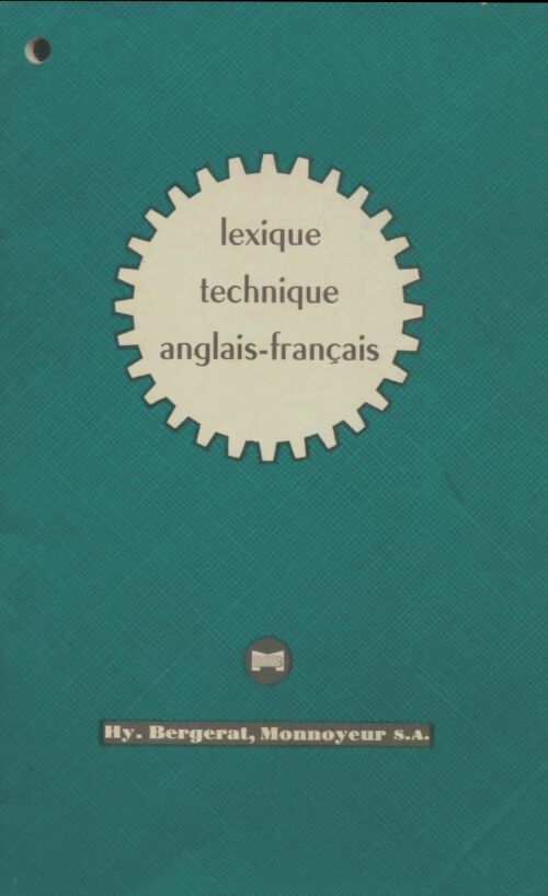 Livrenpoche : Lexique technique anglais-français - Xxx - Livre
