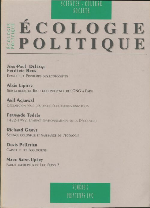 Livrenpoche : Écologie politique n°2 - Collectif - Livre