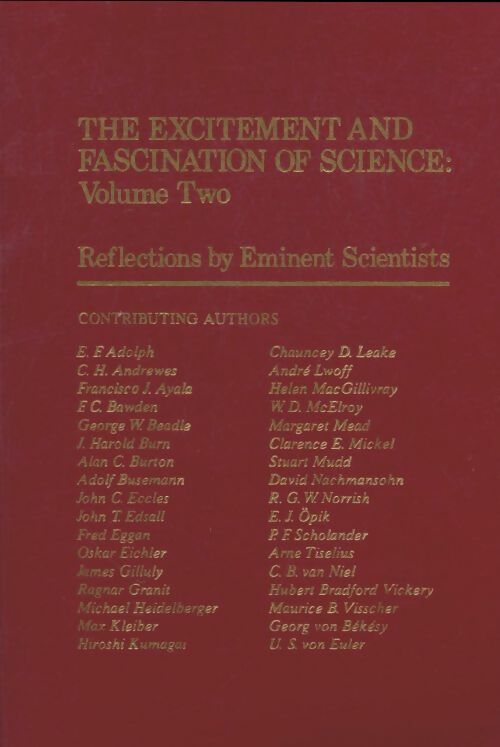 Livrenpoche : The excitement and fascination of science Volume II - Collectif - Livre