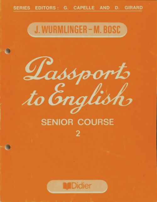 Livrenpoche : Passeport to english senior course 2 - M Bosc - Livre