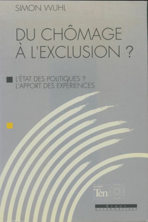 Livrenpoche : Du chômage à l'exclusion? - Simon Wuhl - Livre