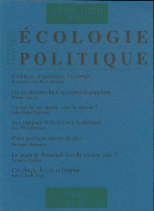 Livrenpoche : Écologie politique n°7 - Collectif - Livre