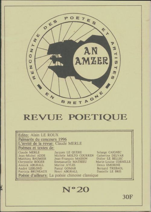 Livrenpoche : An Amzer n°20 - Collectif - Livre