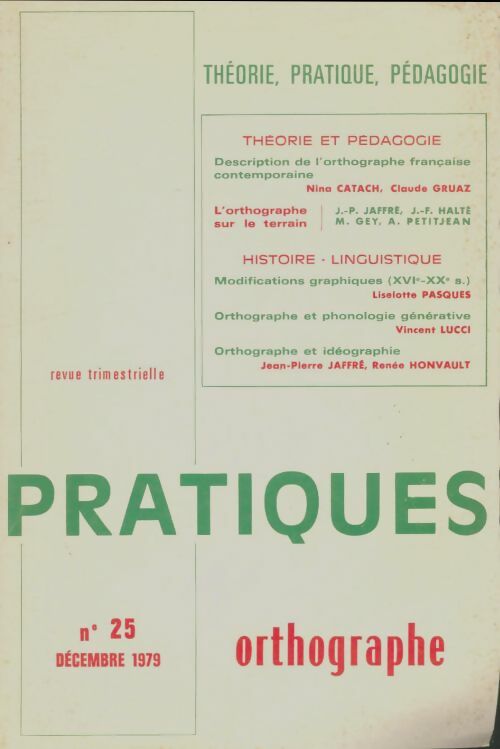 Livrenpoche : Pratique n°25 : Orthographe - Collectif - Livre