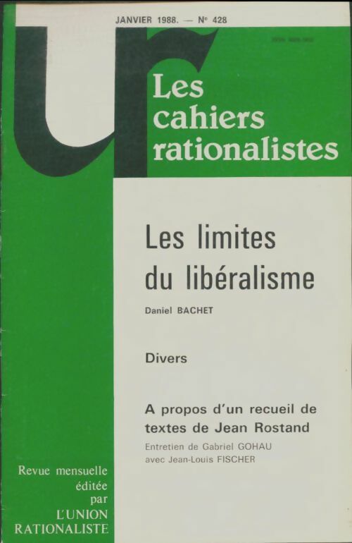 Livrenpoche : Les cahiers rationalistes n°428 - Collectif - Livre