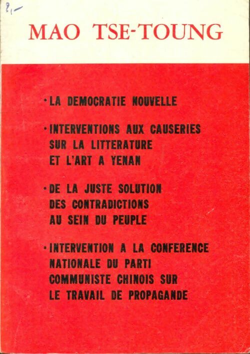 Livrenpoche : Mao Tse-Toung - Tsé-toung Mao - Livre