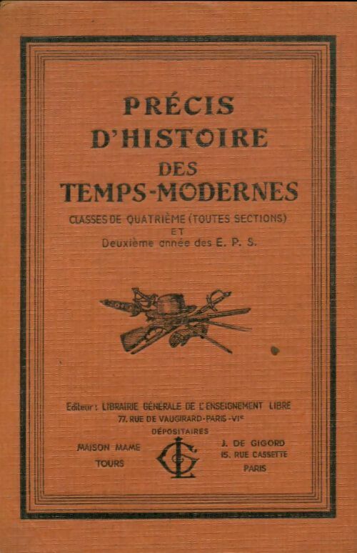Livrenpoche : Précis d'histoire des temps modernes 4e - Collectif - Livre