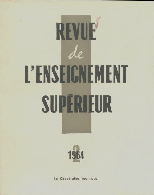 Livrenpoche : Revue de l'enseignement supérieur n°2/1964 - Collectif - Livre