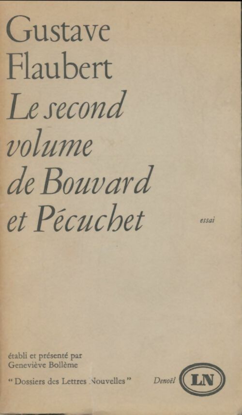 Livrenpoche : Le second volume de Bouvard et Pécuchet - Gustave Flaubert - Livre