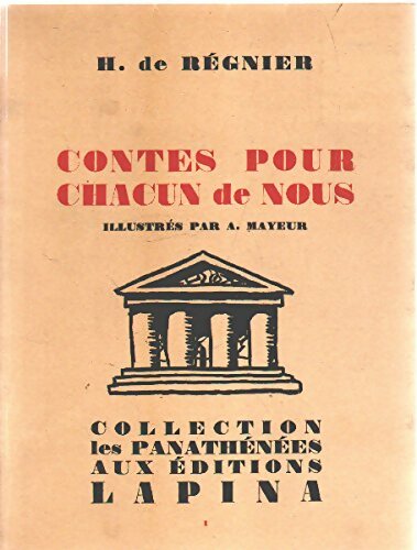 Livrenpoche : Contes pour chacun de nous - Henri De Régnier - Livre