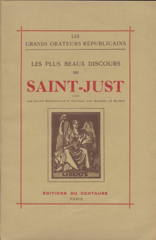 Livrenpoche : Les plus beaux discours de Saint-Just - Saint-Just - Livre