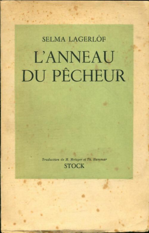 Livrenpoche : L'anneau du pêcheur - Selma Lagerlöf - Livre