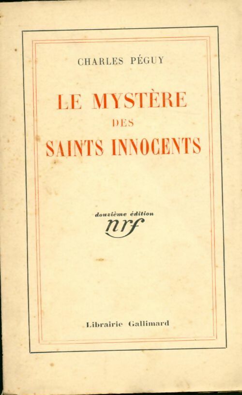 Livrenpoche : Le mystère des saints innocents - Charles Péguy - Livre