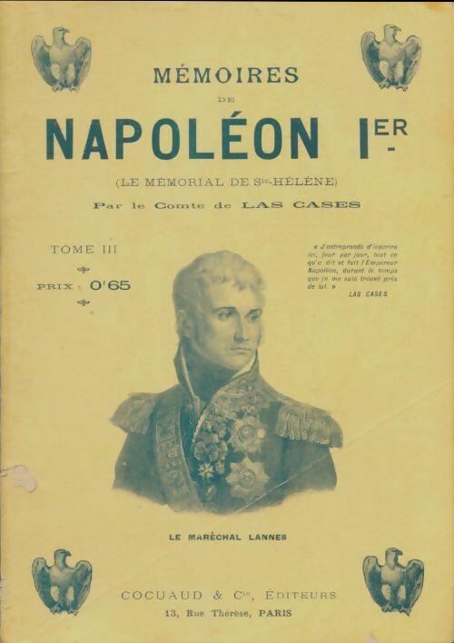 Livrenpoche : Mémoires de Napoléon 1er Tome III - Comte Las Cases - Livre