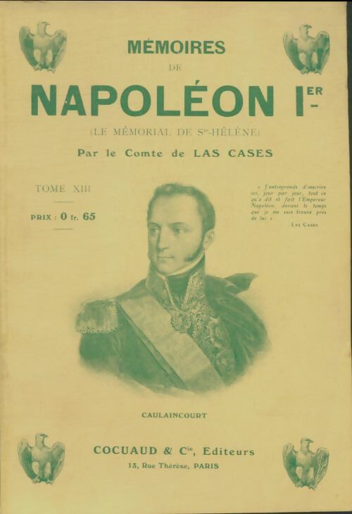 Livrenpoche : Mémoires de Napoléon 1er Tome XIII - Comte Las Cases - Livre