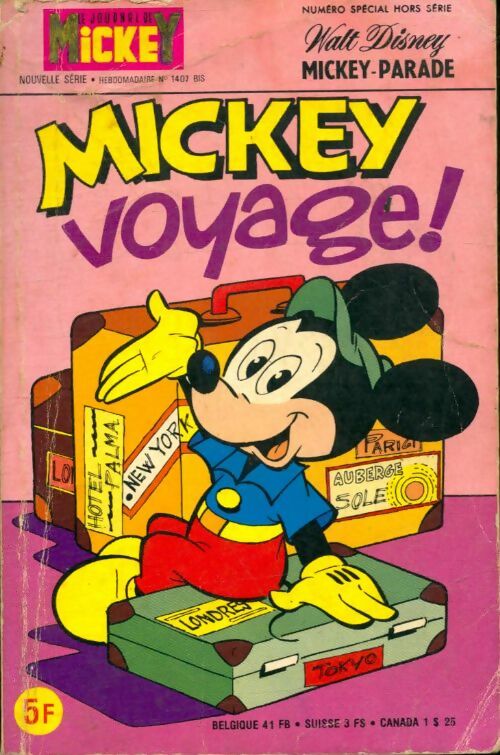 Livrenpoche : Le journal de Mickey n°1407 bis : Mickey voyage - Collectif - Livre