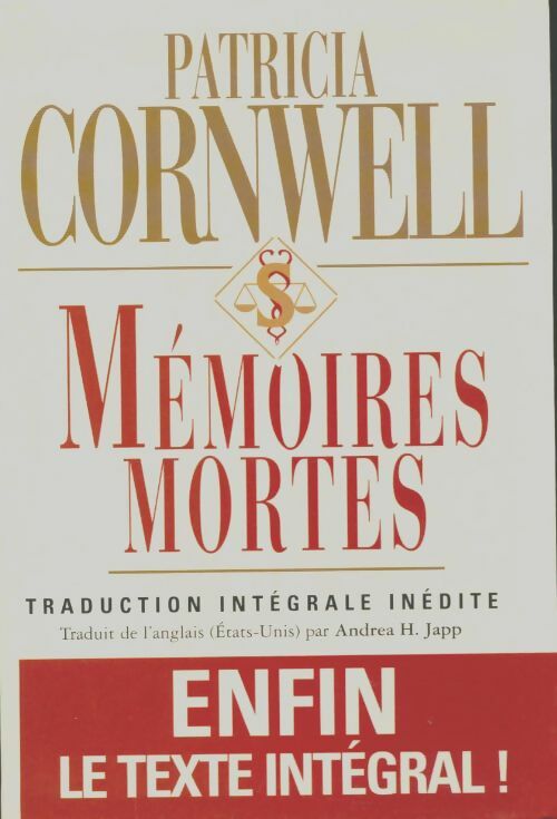 Livrenpoche : Mémoires mortes - Patricia Daniels Cornwell - Livre