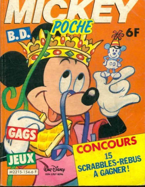 Livrenpoche : Mickey poche n°154 - Collectif - Livre