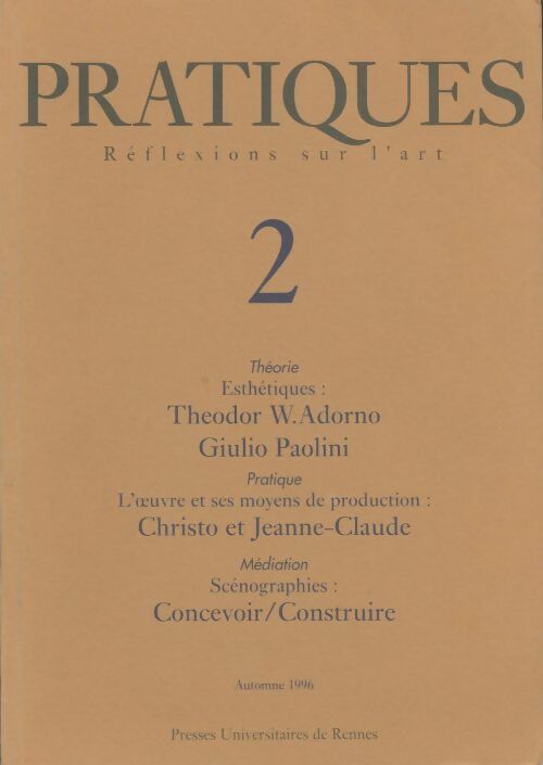 Livrenpoche : Pratiques numéro 2. Réflexions sur l'art - Collectif - Livre