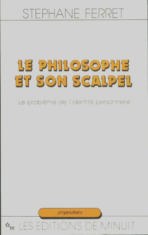 Livrenpoche : Le philosophe et son scalpel - Stéphane Ferret - Livre