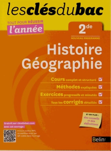 Livrenpoche : Cls du Bac - Histoire Gographie 2e - Russir l'anne - Nathalie Martine - Livre