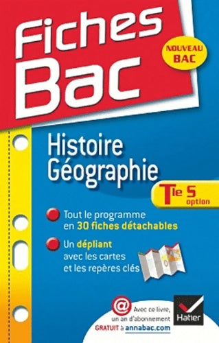 Livrenpoche : Fiches Bac Histoire-Géographie Terminale S : Fiches de cours . Terminale S - Jean-Philippe Renaud - Livre
