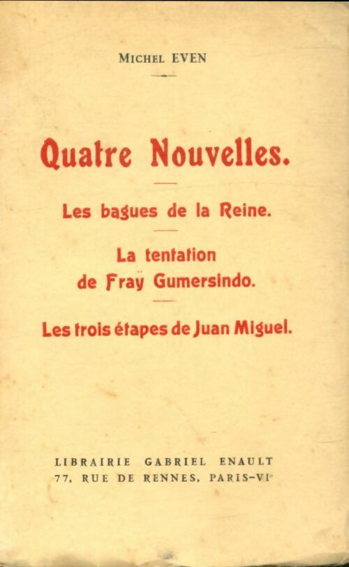 Livrenpoche : Quatre nouvelles - Michel Even - Livre