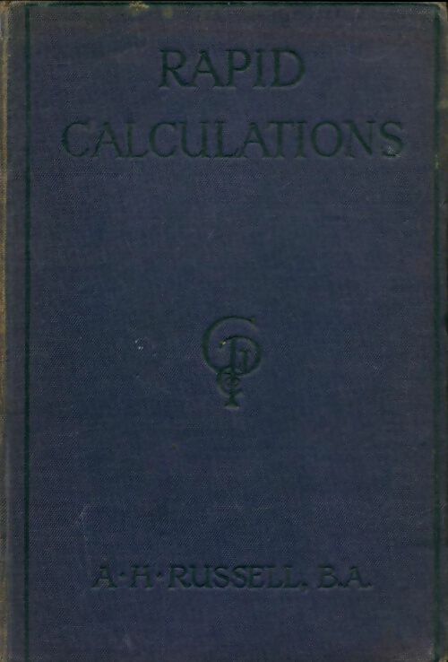 Livrenpoche : Rapid calculations - A.H Russell - Livre