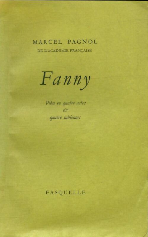 Livrenpoche : Fanny - Marcel Pagnol - Livre