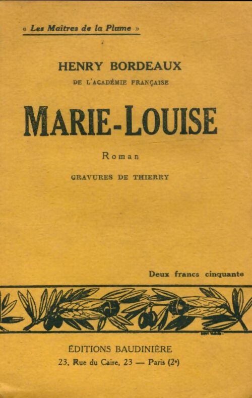 Livrenpoche : Marie-Louise - Henri Bordeaux - Livre