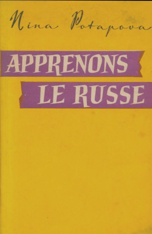 Livrenpoche : Apprenons le russe - Nina Potapova - Livre