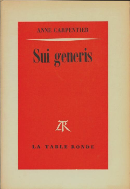 Livrenpoche : Sui generis - Anne Carpentier - Livre