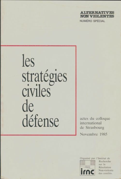 Livrenpoche : Les stratégies civiles de défense - Collectif - Livre