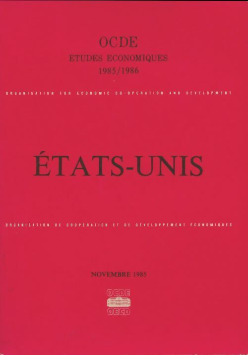Livrenpoche : Études économiques de l'OCDE 1985-1986 : États unis - Collectif - Livre